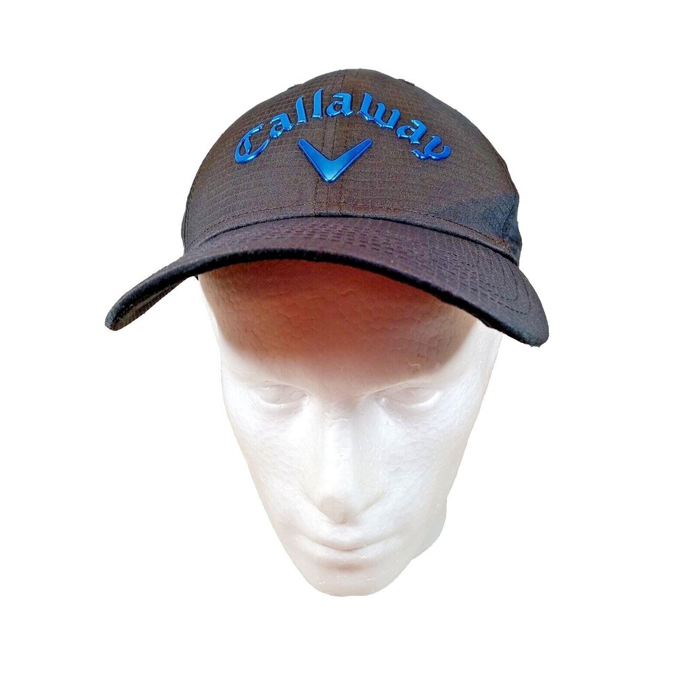 Callaway Golf Hat Black/w Blue Lettering Adjustable-Callaway Staff Invitational